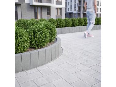 Zdjęcie: Obrzeże Fem łuk 6x28x10 cm szary POLBRUK