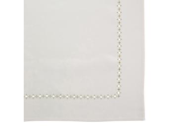Zdjęcie: Obrus ecru ze złotą dekoracją 160x220 cm ALTOMDESIGN