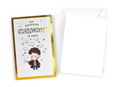 Zdjęcie: Karnet DHS-018 Ogólne życzenia - Harry Potter KUKARTKA