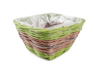 Zdjęcie: Osłonka wiklinowa 16x16x12 cm kwadratowa TIN TOURS