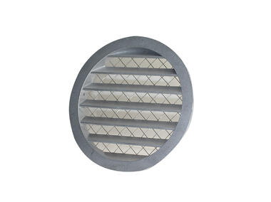 Zdjęcie: Kratka metalowa z siatką 100 mm szara VENTS