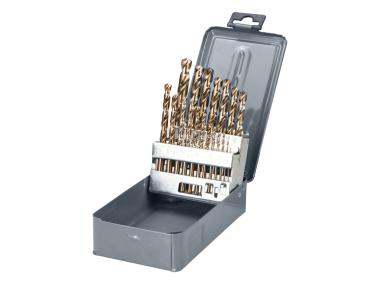 Zdjęcie: Wiertła od metalu HSS CO DIN338 19 szt. 1-10 mm PROLINE