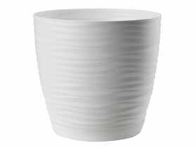 Doniczka Sahara Petit biała 15 cm VERDENIA