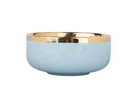 Miska Aurora Gold 14 cm 0,5L NBC Błękitna mięta ALTOMDESIGN