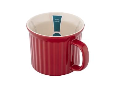 Zdjęcie: Kubek ceramiczny do zupy Red Chilli 15x11,5x9,5 cm - 650 ml ALTOMDESIGN