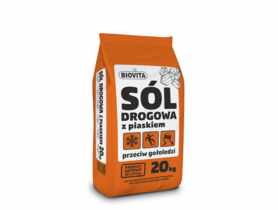 Sól z piaskiem przeciw gołoledzi 20 kg BIOVITA