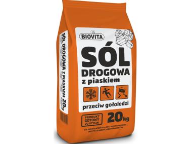 Zdjęcie: Sól z piaskiem przeciw gołoledzi 20 kg BIOVITA