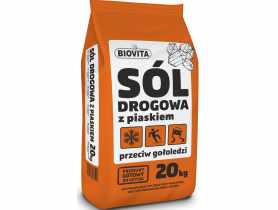Sól z piaskiem przeciw gołoledzi 20 kg BIOVITA
