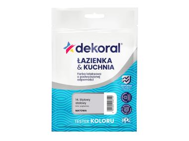 Zdjęcie: Farba lateksowa tester Łazienka & Kuchnia, stylowy stalowy DEKORAL