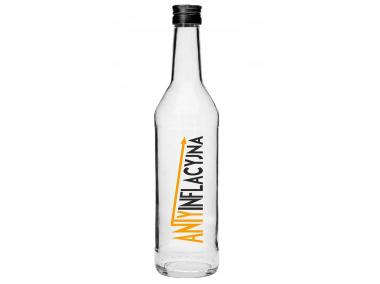 Zdjęcie: Butelka 500 ml z zakrętką i nadrukiem Antyinflacyjna 631424 BROWIN