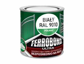 Farba antykorozyjna Ferrobond Ultra połysk biały 0,25L JURGA