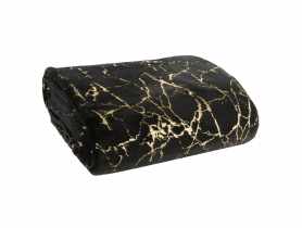 Koc Glamo 150x200 cm czarno - złoty EUROFIRANY