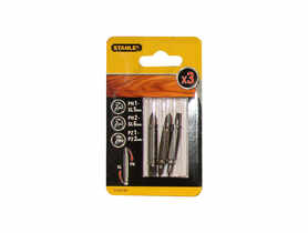 Końcówki wkrętarskie kpl. PH1/SL5, PH2/SL6, PZ1/PZ2 /48 mm STANLEY
