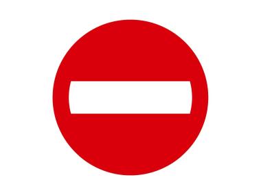 Zdjęcie: Oznaczenie "Zakaz wjazdu" 25x25 cm płyta PCV METRO