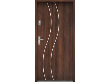 Zdjęcie: Drzwi wejściowe do mieszkań Bastion R-59 Orzech 80 cm prawe ODP KR CENTER