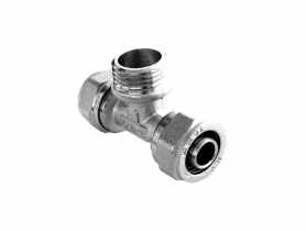 Złączka skręcana trójnik wkrętny 16x1/2" gz DURO SYSTEM