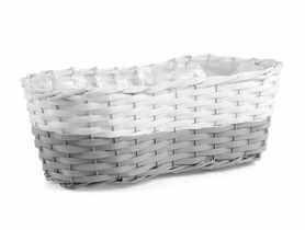 Koszyk z folią do obsadzania kwiatami 35x19x13 cm TIN TOURS