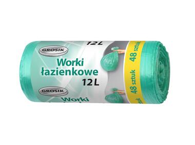 Zdjęcie: Worki na śmieci łazienkowe 12 L - 48 szt. GROSIK
