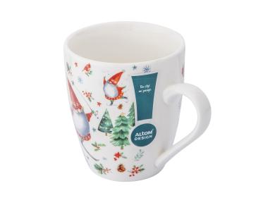 Zdjęcie: Kubek baryłka 400 ml Zimowe skrzaty dekoracja A ALTOM DESIGN