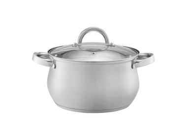 Zdjęcie: Garnek ze szklaną pokrywą Domingo 22 cm 5,3 L DOMOTTI