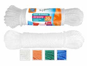 Sznur do bielizny skręcany 5mm, 20m SIMPLE SOLUTIONS