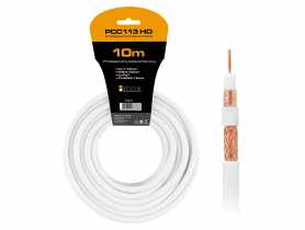 Kabel koncentryczny RG6U PCC113-10 CU+CU+CU HD 10 m LIBOX
