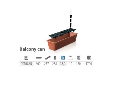 Zdjęcie: Doniczka balkonowa Balcony Can 60 cm terakota PROSPERPLAST