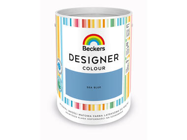 Zdjęcie: Farba lateksowa Designer Colour Sea Blue 5 L BECKERS