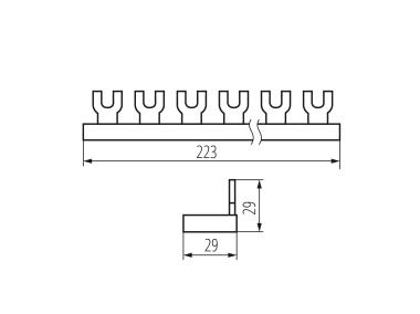 Zdjęcie: Szyna łączeniowa KBBU-3x4 ITS