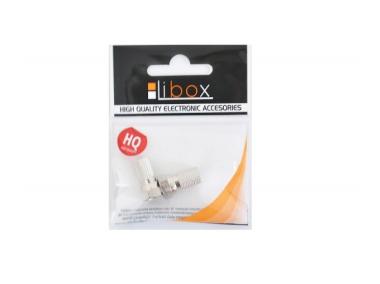 Zdjęcie: Wtyk SAT F 6,8 mm+uszczelka LB0032 2 szt. LIBOX