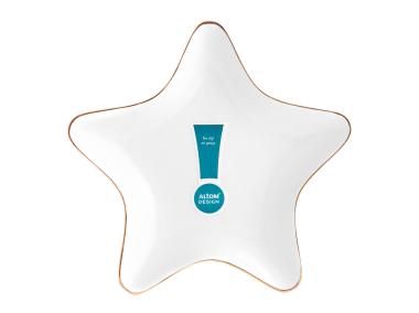 Zdjęcie: Naczynie gwiazdka 19x18x2 cm ze złotą linią ALTOM DESIGN