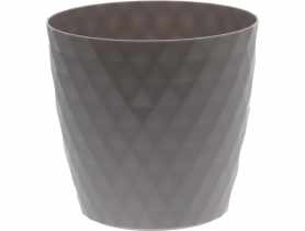 Doniczka Cristal 18 cm popiel GARDEN LIFE