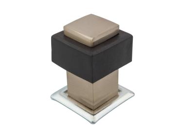 Zdjęcie: Odbojnik drzwiowy kwadratowa DB-007 nikiel szczotkowany METRO