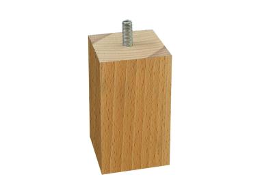 Zdjęcie: Noga meblowa drewniana 100/55/55 mm kwadratowa buk METRO