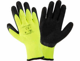Rękawice ociep. czar.-żół. l250408p, karta, "8", CE, LAHTI
