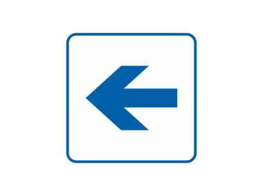 Zdjęcie: Oznaczenie "Strzałka kierunkowa" 14,8x14,8 cm METRO