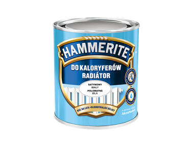 Zdjęcie: Farba do kaloryferów 0,7 L satynowy biały HAMMERITE