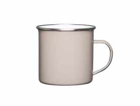 Kubek emaliowany 10 cm - 0,7 L taupe ALTOMDESIGN