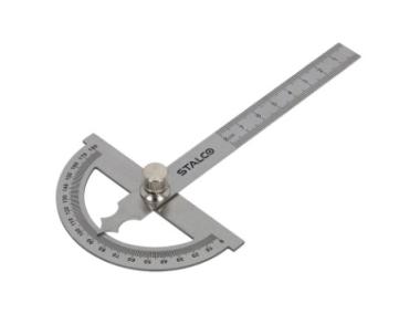Zdjęcie: Kątomierz obrotowy 180 stopni, 80x120 mm STALCO