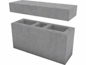System ogrodzeniowy Murro XL daszek10x22x67,2 cm szary POLBRUK
