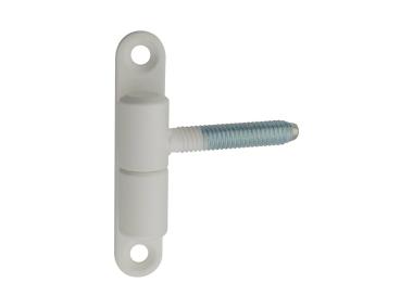 Zdjęcie: Zawias 13x45 mm przykręcany lakier biały, 2 sztuki METRO