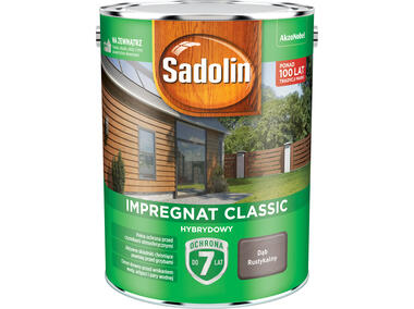 Zdjęcie: Impregnat ochronno-dekoracyjny hybrydowy Classic 4,5 L dąb rustykalny SADOLIN
