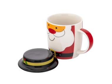 Zdjęcie: Kubek zimowy 400 ml Mikołaj z pokrywką ALTOM DESIGN