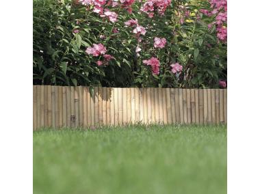Zdjęcie: Płotek ogrodowy z bambusu Bamboo Border 0,35x1 m, naturalny NORTENE