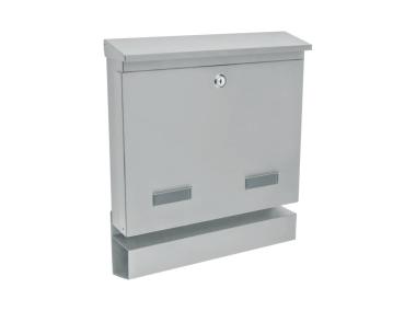 Zdjęcie: Skrzynka na listy Largos C4 z tubą jasny szary METRO