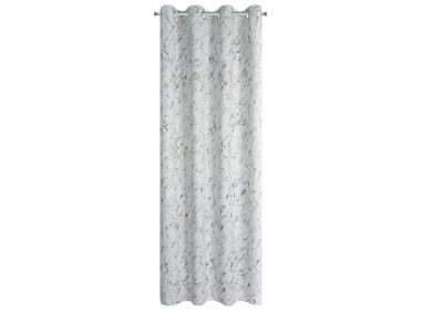 Zdjęcie: Zasłona Sancy 140x250 cm srebrno-złota na przelotkach EUROFIRANY