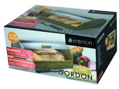 Zdjęcie: Chlebak drewniany Gordon z pokrywą plastikową AMBITION