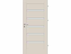 Drzwi wewnętrzne Credo 70L kaschmir FF, mleczna szyba, pokój NAWADOOR