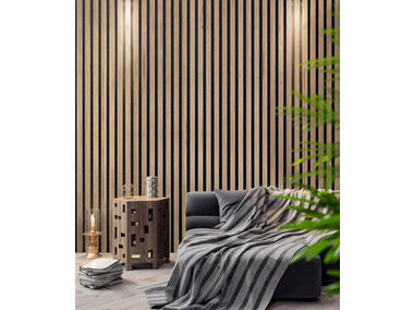 Zdjęcie: Panele dekoracyjne w postaci pionowych lameli  2500x25x20mm SKLEJKA-EKO
