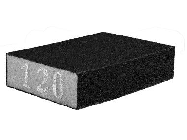 Zdjęcie: Gąbka ścierna 70 x 25 x 100 mm, K120 GRAPHITE